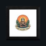 Meditating Sloth Vintage Relaxed Humor Design 2 Gift Box<br><div class="desc">Meditating Sloth Vintage Relaxed Humor Design 2</div>