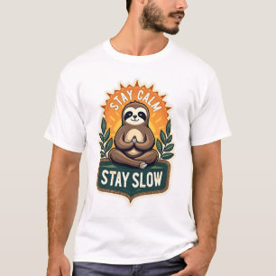 Meditating Sloth Vintage Relaxed Mind T-Shirt 2