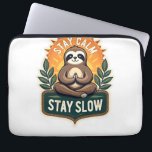 Meditating Sloth Vintage Relaxed Mind T-Shirt 2 Laptop Sleeve<br><div class="desc">Meditating Sloth Vintage Relaxed Mind T-Shirt 2</div>