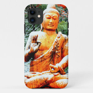 Meditating snow Buddha case