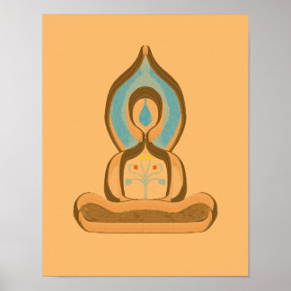 Meditation - Abstract Mental Health Art Poster