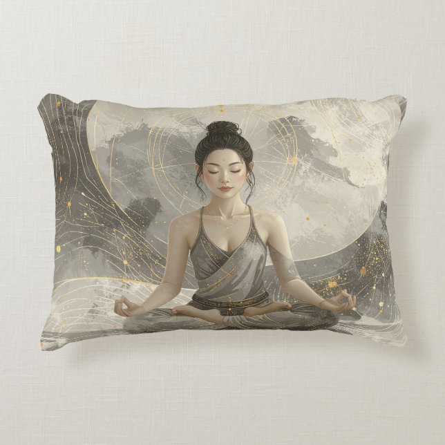 Meditation Accent Pillow (Front)