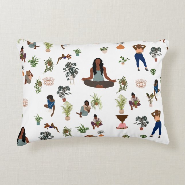 Meditation Accent Pillow for Teens, Dorms (Front)