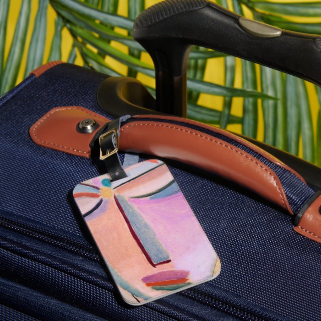 Meditation Alexej von Jawlensky Figurative Art Luggage Tag (Front Insitu 1)