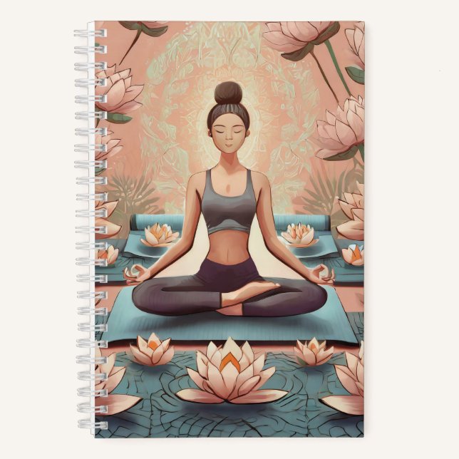 Meditation Among Lotus Flowers Journal (Front)