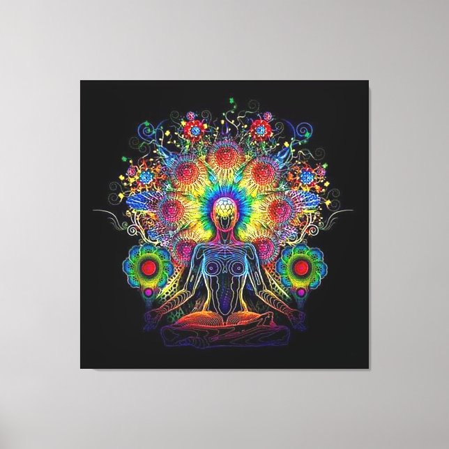 Meditation and serenity   canvas print (Front)