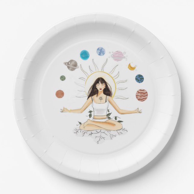 Meditation art paper plates (Front)