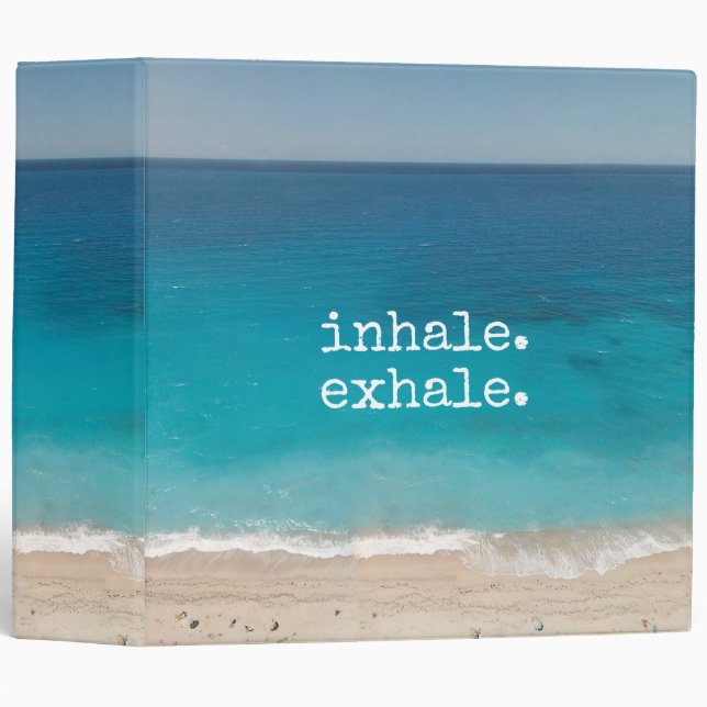Meditation Beautiful Paradise Beach Binder (Front/Spine)