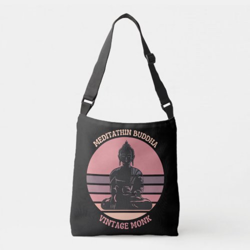 Meditation Buddha Retro Crossbody Bags