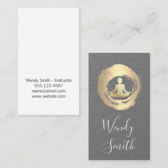 Meditation Business Card | Zazzle