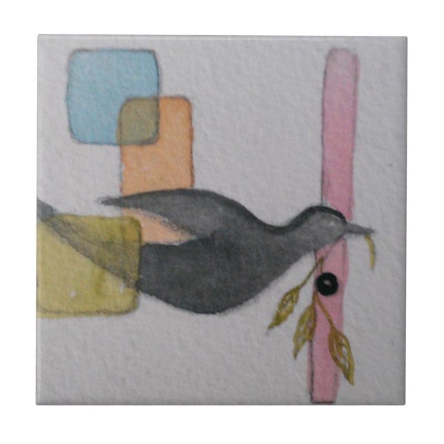 Meditation Ceramic Tile (Front)