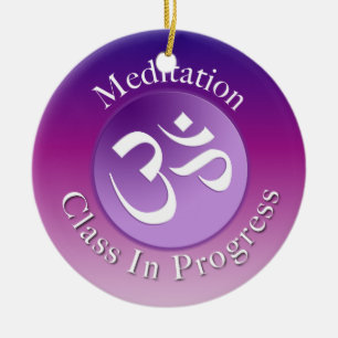 Meditation Class Door Hanger Ceramic Ornament