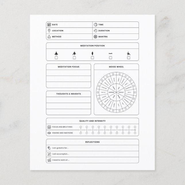 meditation diary (Front)