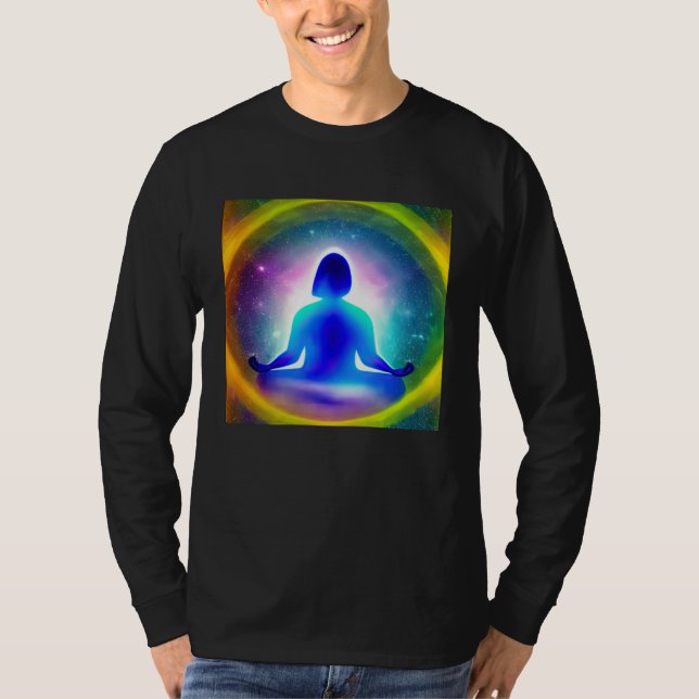 Meditation Enlightment Spiritual Yoga Transcendent T-Shirt (Front)