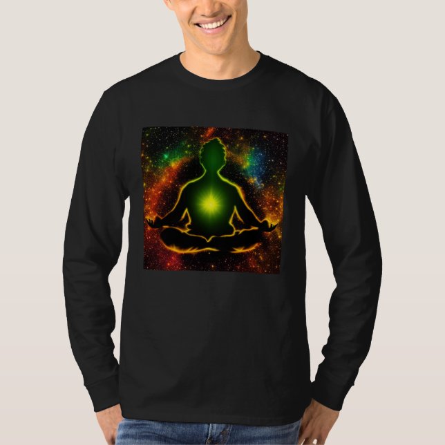 Meditation Enlightment Spiritual Yoga Transcendent T-Shirt (Front)