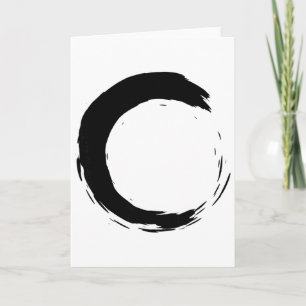 Meditation Enso Circle Mindfulness Buddha Buddhist Card