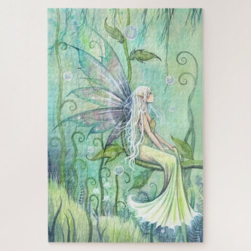 Meditation Fairy Fantasy Artwork by Molly Harrison Jigsaw Puzzle