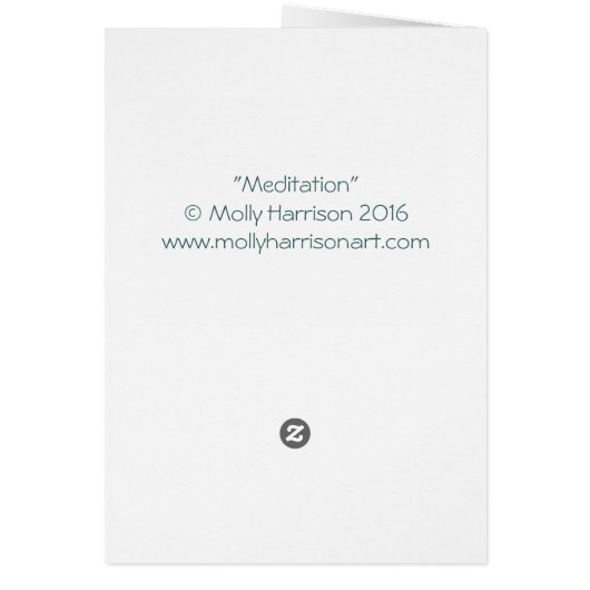 Meditation Fairy in Green Garden Fantasy Art (Back)