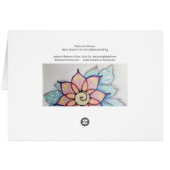 Meditation Flowers, blank inside Cards (Back Horizontal)