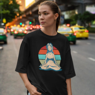 Meditation Girl Vintage T-Shirt