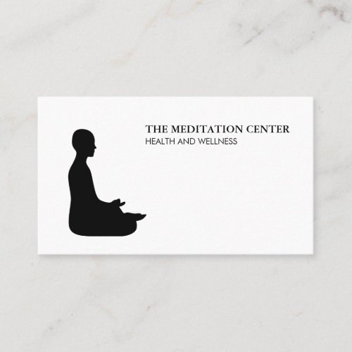 Meditation Health and Wellness Business Card