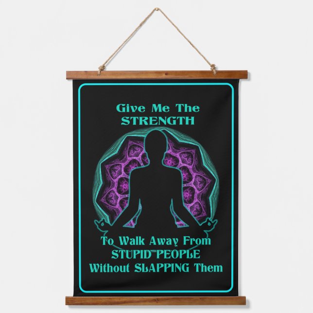 Meditation Humor Hanging Tapestry (Front)