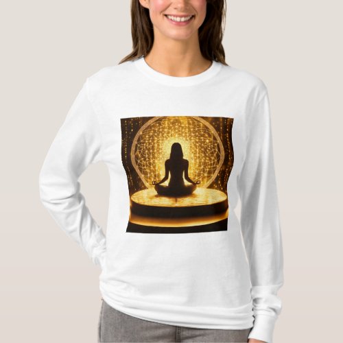 Meditation I am presence Flower of Life Light  T_Shirt