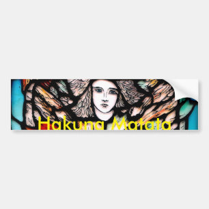 Meditation in Colors: Stained-Glass Art & Spiritua Bumper Sticker