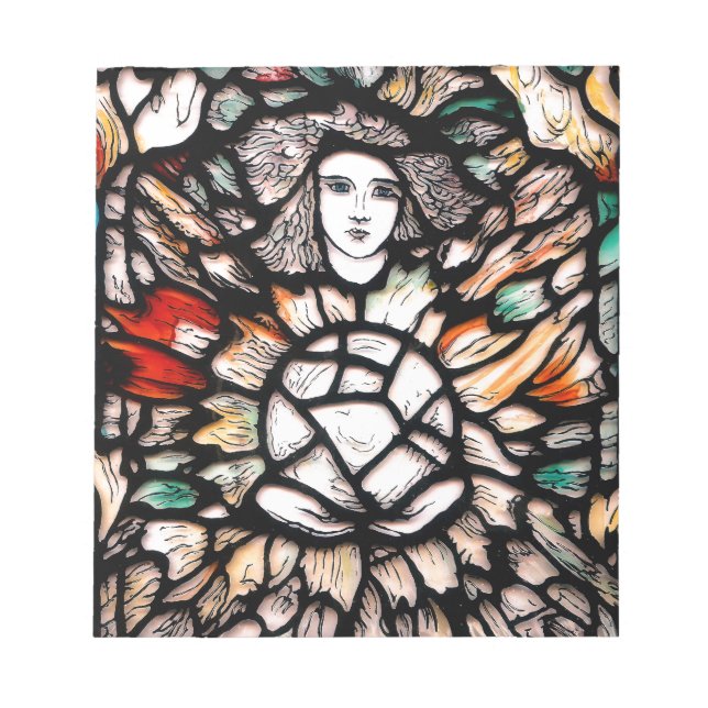 Meditation in Colors: Stained-Glass Art & Spiritua Notepad (Front)