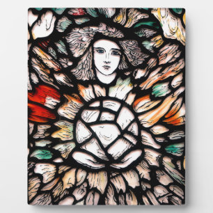 Meditation in Colors: Stained-Glass Art & Spiritua Plaque