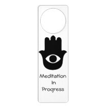 Meditation In Progress Hamsa Door Hanger Meditation In Progress Hamsa Door Hanger
