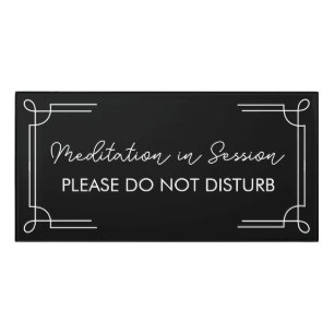 Meditation in Session Personalize Door Sign