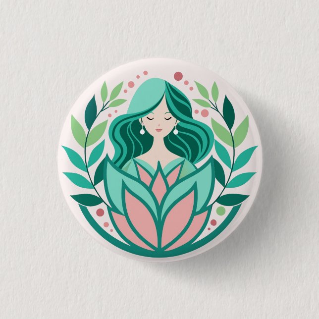 Meditation in the Garden Button (Front)