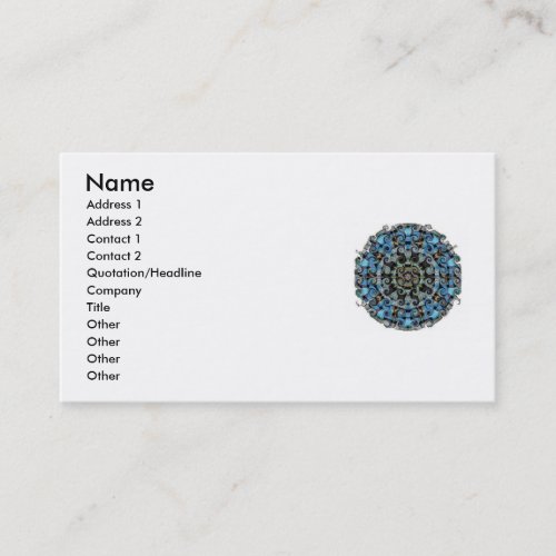 Meditation inspired business, cards business card