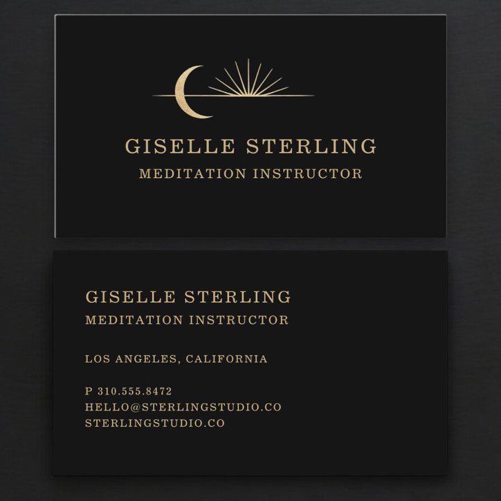 Meditation Instructor Business Card