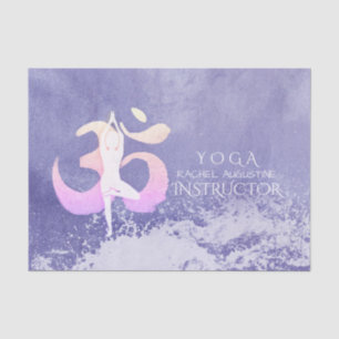 Meditation Instructor Yoga Pose OM Quote Tissue Paper