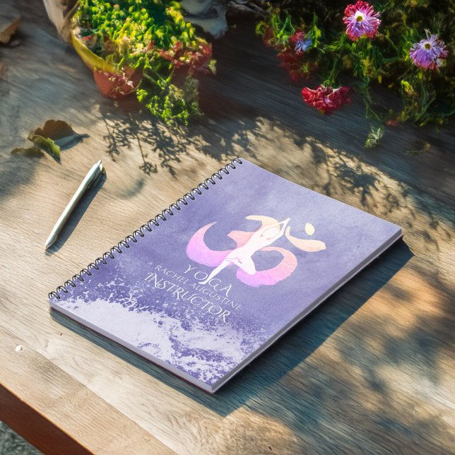 Meditation Instructor Yoga Pose Om Sign Notebook (Creator Uploaded)