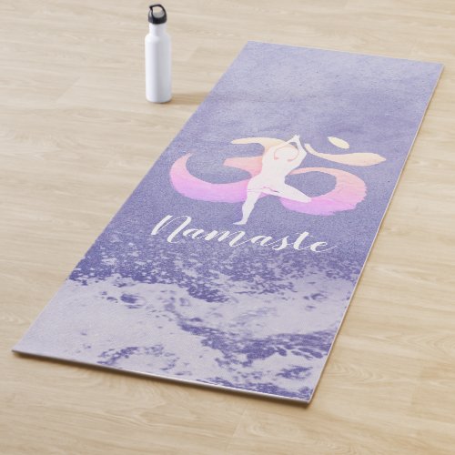 Meditation Instructor Yoga Pose Om Sign Yoga Mat