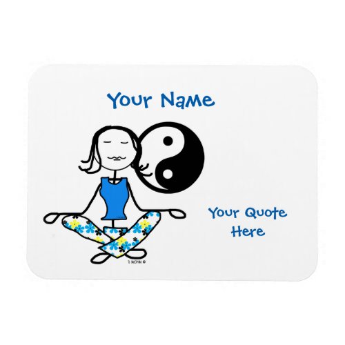 Meditation Karma Fridge Magnet