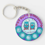 Meditation Key Chain Go With The Flow at Zazzle