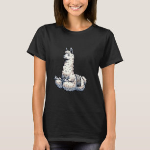 Meditation Llama Yoga Pose Relaxing Animal T-Shirt