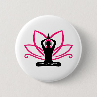 Meditation lotus button