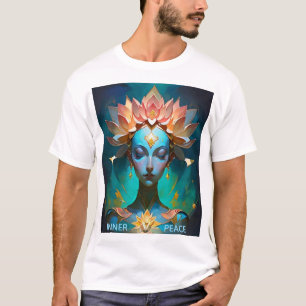 MEDITATION LOTUS GODDESS SPRITIUAL ART T-SHART T-Shirt