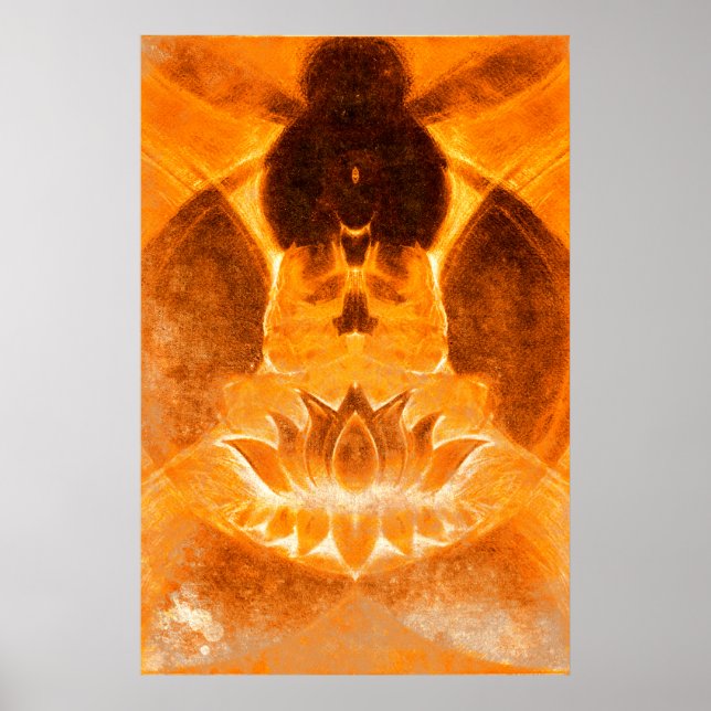 Meditation Lotus Print (Front)