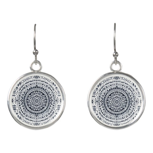 Meditation Mandala Earrings (Front)