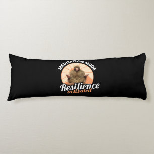Meditation Mode Bigfoot Resilience Activated Body Pillow