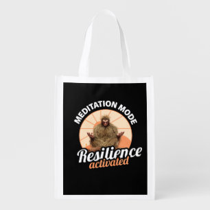 Meditation Mode Bigfoot Resilience Activated Grocery Bag