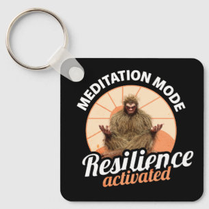 Meditation Mode Bigfoot Resilience Activated Keychain