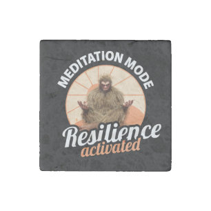 Meditation Mode Bigfoot Resilience Activated Stone Magnet
