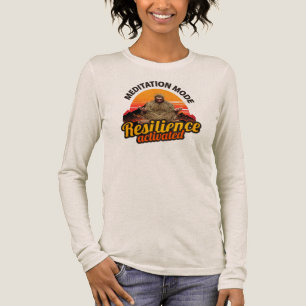 Meditation Mode Resilience Activated Bigfoot Art Tri-Blend Shirt